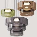 Lámpara colgante de cristal de estilo Bauhaus