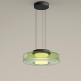 Lámpara colgante de cristal de estilo Bauhaus
