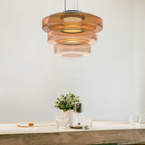 Lámpara colgante de cristal de estilo Bauhaus