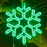 Luz LED impermeable de Navidad en forma de copo de nieve