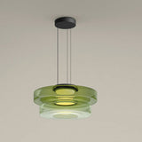 Lámpara colgante de cristal de estilo Bauhaus
