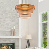 Lámpara colgante de cristal de estilo Bauhaus