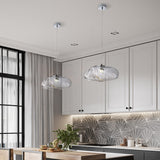 Lámpara colgante minimalista de burbujas de vidrio soplado