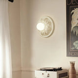 Aplique moderno de resina café con leche