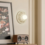 Aplique moderno de resina café con leche