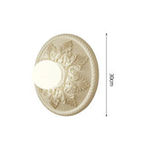 Aplique moderno de resina café con leche