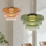 Lámpara colgante de cristal de estilo Bauhaus