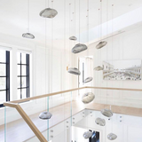 Lámpara colgante minimalista de burbujas de vidrio soplado