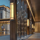 Aplique de pared cuadrado para exteriores