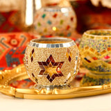 Portavelas de mosaico (juego de 3)