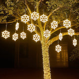 Luz LED impermeable de Navidad en forma de copo de nieve