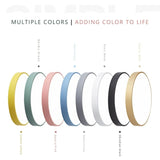 Plafón circular Macarrones de madera nórdica