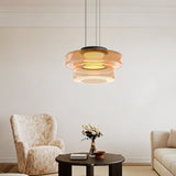 Lámpara colgante de cristal de estilo Bauhaus