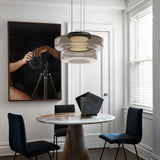 Lámpara colgante de cristal de estilo Bauhaus