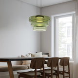 Lámpara colgante de cristal de estilo Bauhaus