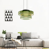 Lámpara colgante de cristal de estilo Bauhaus