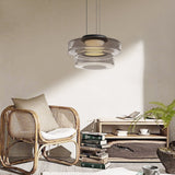 Lámpara colgante de cristal de estilo Bauhaus