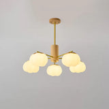 Araña creativa de madera con bolas de algodón para el salón