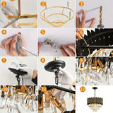 Moderna Lámpara de Cristal