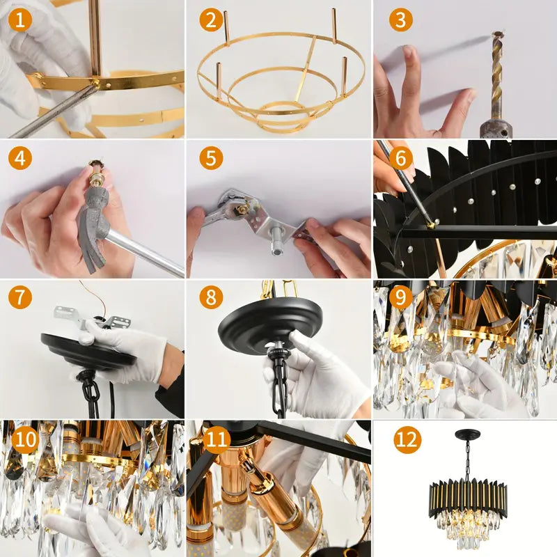 Moderna Lámpara de Cristal