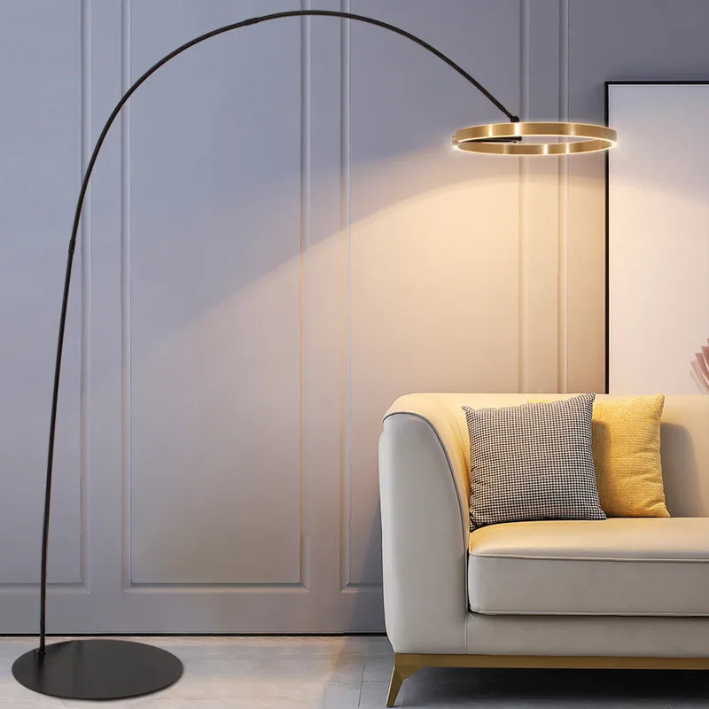 Lámpara de pie nórdica LED Pesca de diseño
