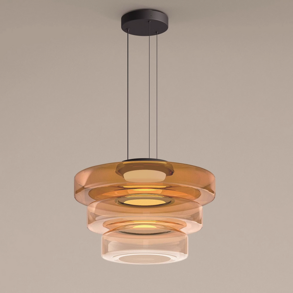 Lámpara colgante de cristal de estilo Bauhaus