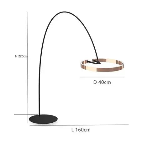 Lámpara de pie nórdica LED Pesca de diseño