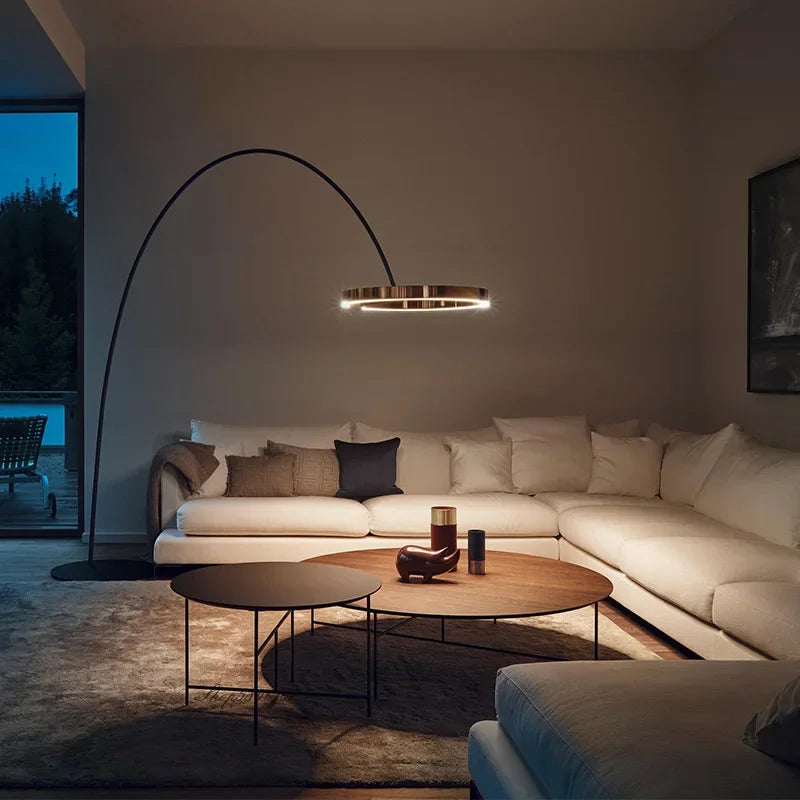 Lámpara de pie nórdica LED Pesca de diseño