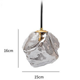 Lámpara colgante de cristal de lava