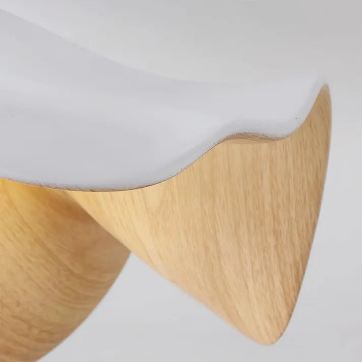 Lámpara de techo nórdica de madera de resina de loto