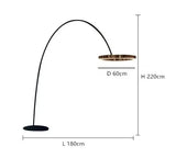 Lámpara de pie nórdica LED Pesca de diseño