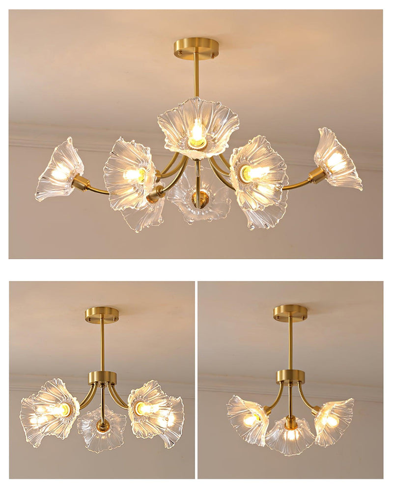 Lámpara de cristal Flor de Kalin