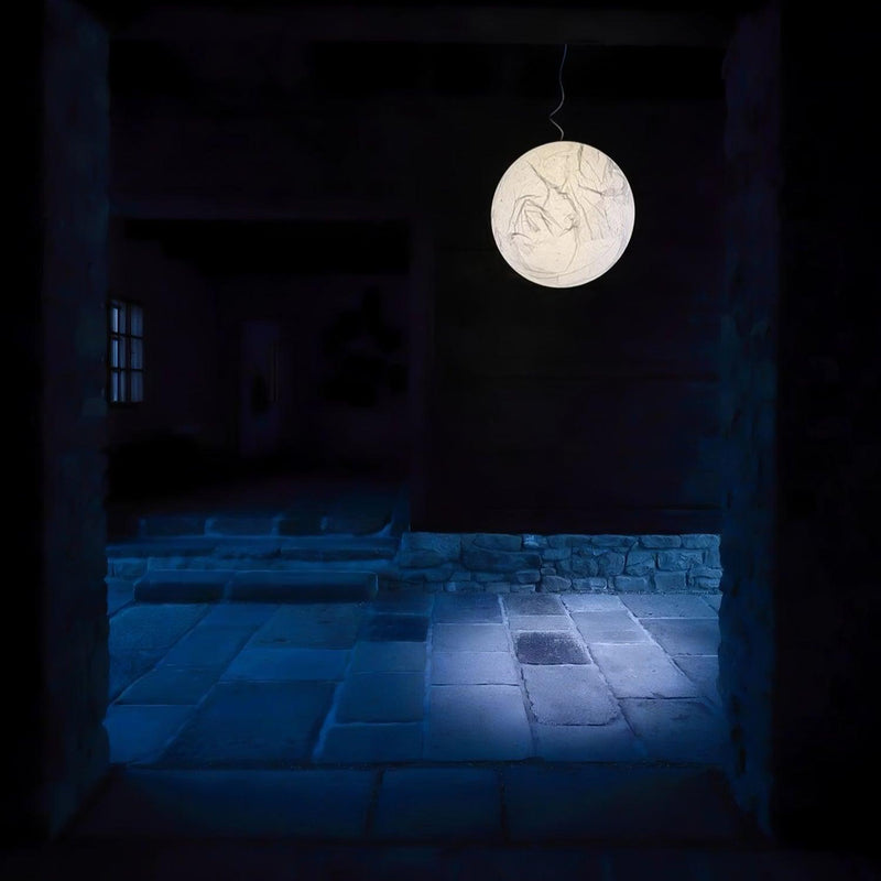 Lámpara colgante Seda lunar