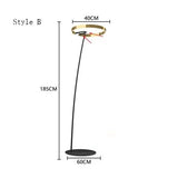 Lámpara de pie nórdica LED Pesca de diseño