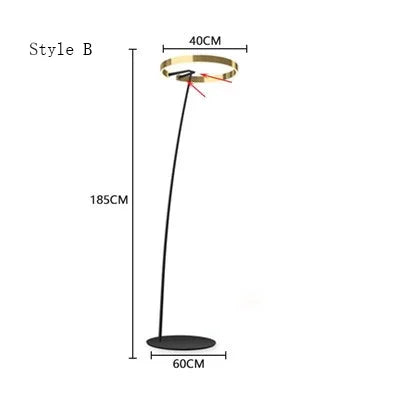 Lámpara de pie nórdica LED Pesca de diseño