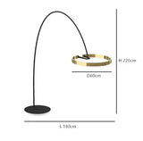 Lámpara de pie nórdica LED Pesca de diseño