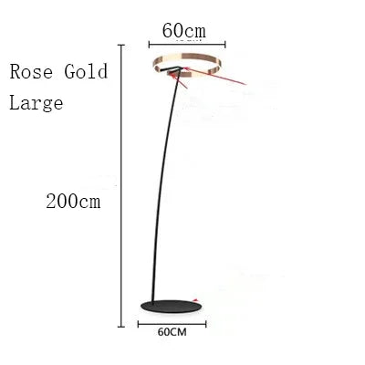 Lámpara de pie nórdica LED Pesca de diseño