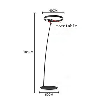 Lámpara de pie nórdica LED Pesca de diseño