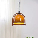 Lámparas colgantes vintage de madera Bauhaus