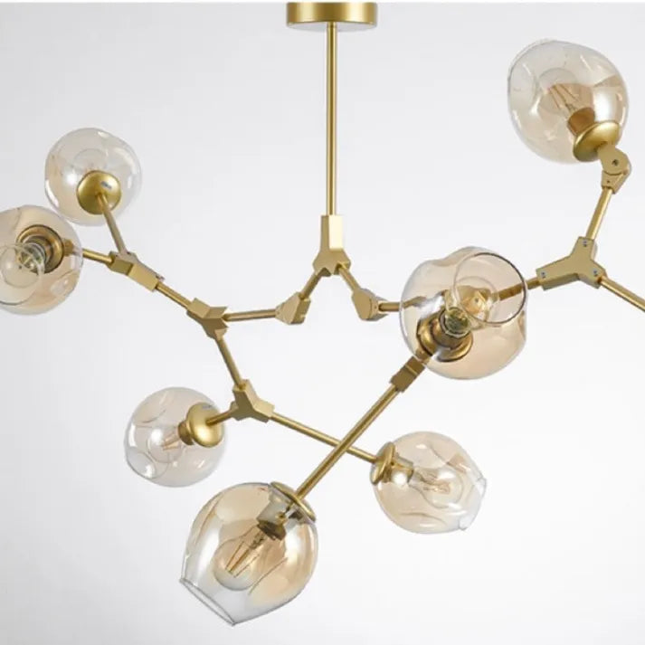 Lámpara Bifurcation Sputnik de cristal burbuja