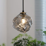Lámpara colgante de cristal de lava