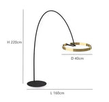 Lámpara de pie nórdica LED Pesca de diseño