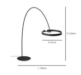 Lámpara de pie nórdica LED Pesca de diseño