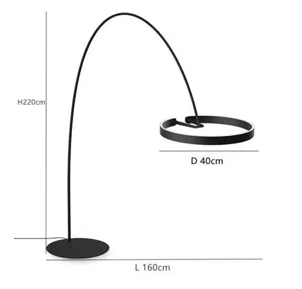 Lámpara de pie nórdica LED Pesca de diseño