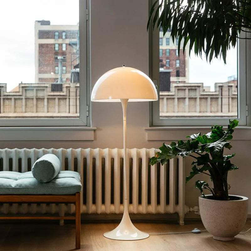 Lámpara de pie seta LED de diseño nórdico danés