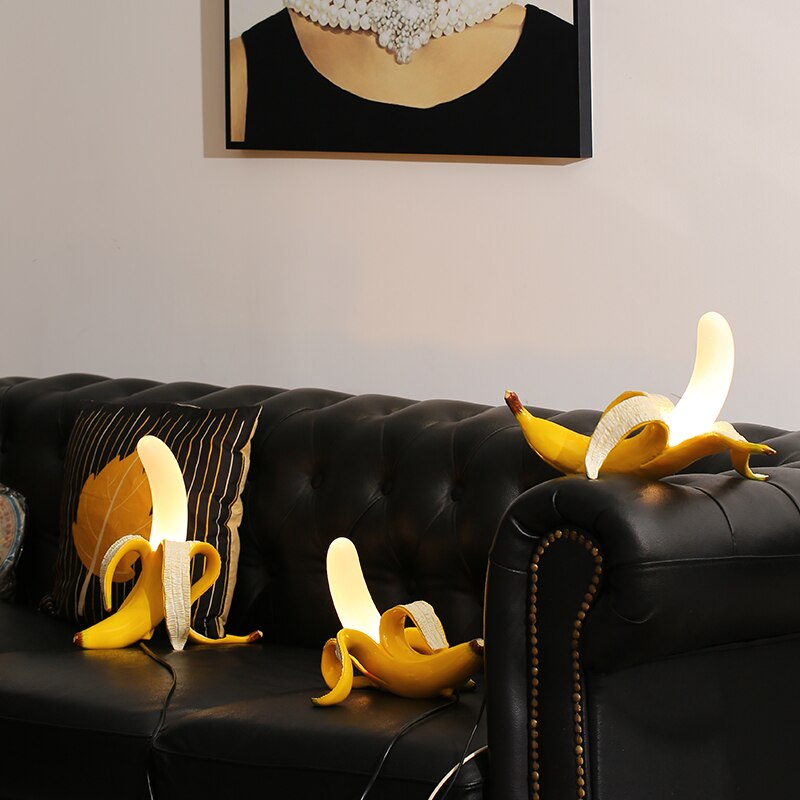 Lámparas de mesa Luces Art Decó Plátano